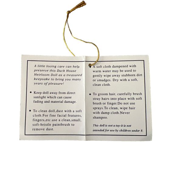 Geranium 11” Doll Figurine Duck House Heirloom Doll Vinyl Fantasy Fairy - Picture 5 of 8